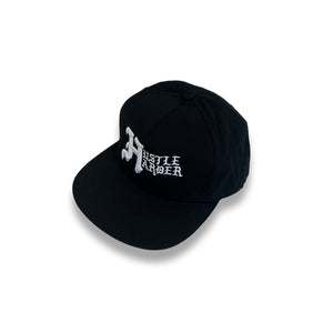 
            
                Load image into Gallery viewer, &amp;quot;Hustle Harder&amp;quot; Black Snapback - Mystérieux Brand
            
        