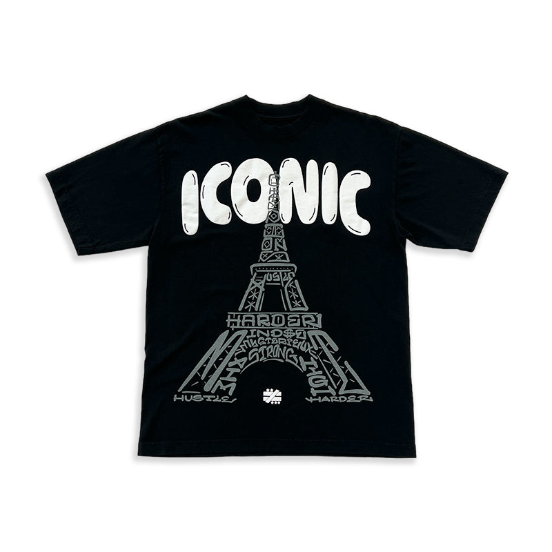 "Iconic" black tee