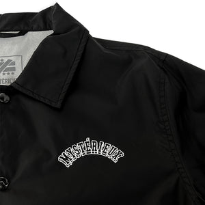 "The Hidden Gem" Black Coach Jacket - Mystérieux Brand