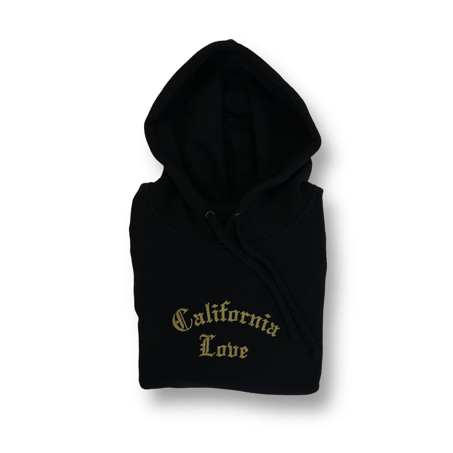 "California Love" Black/Gold Mid weight Hoodies - Mystérieux Brand