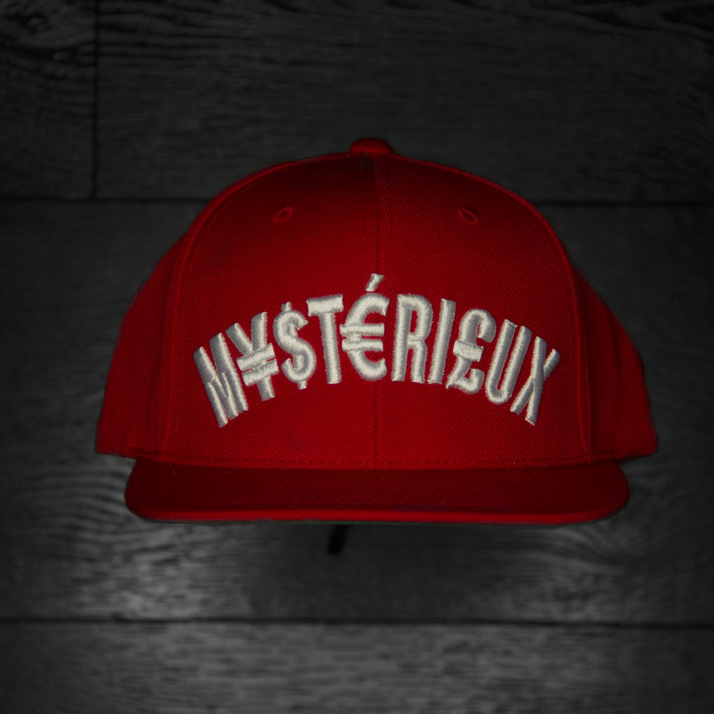 "Currency" Red/White Snapback - Mystérieux Brand